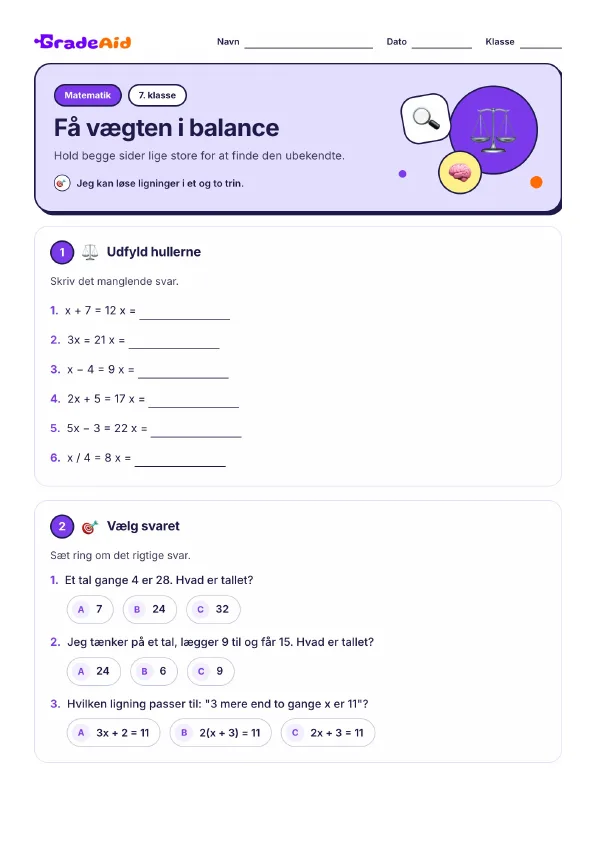 Side 1 af Få vægten i balance