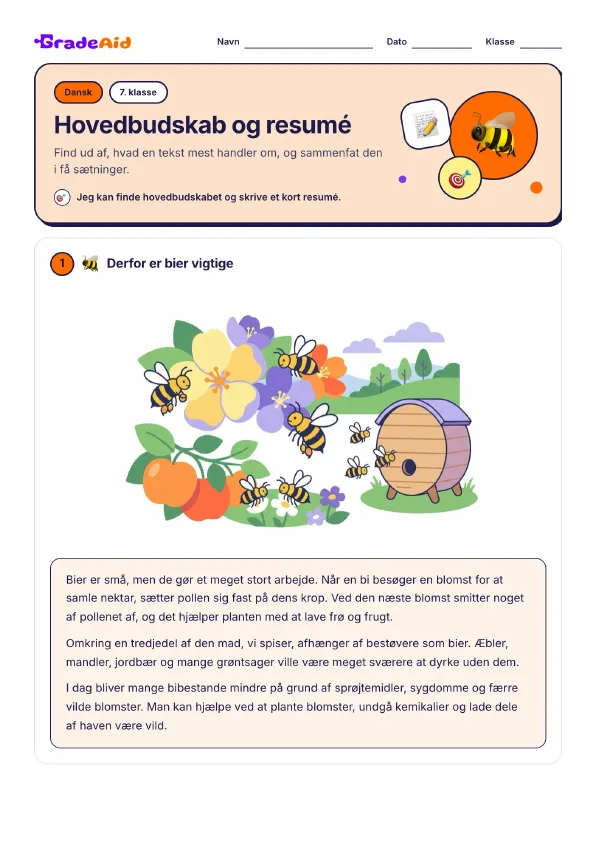 Side 1 af Hovedbudskab og resumé