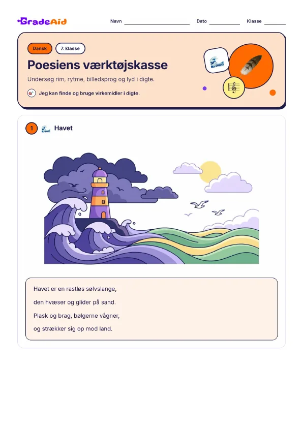 Side 1 af Poesiens værktøjskasse