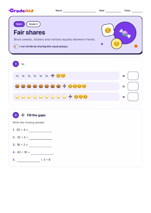 Page 1 of Fair shares
