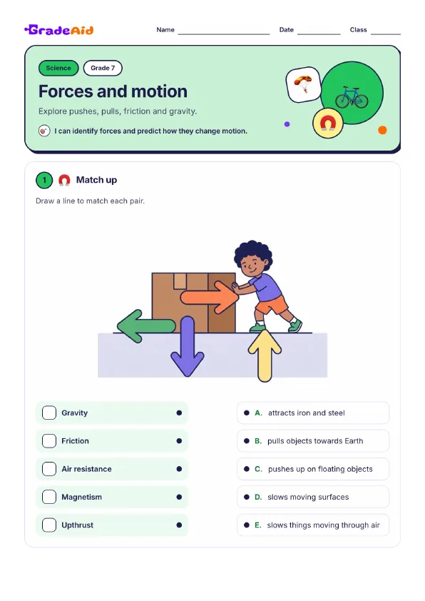 Page 1 of Forces and motion