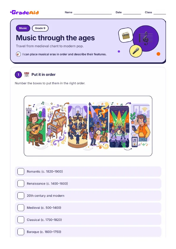 Page 1 of Music through the ages