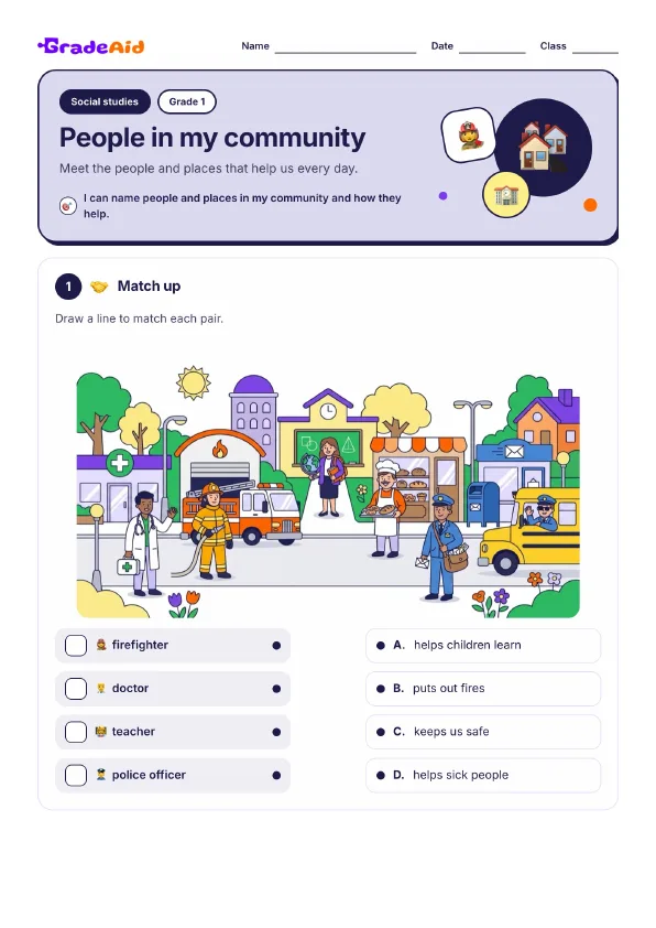 Page 1 of People in my community