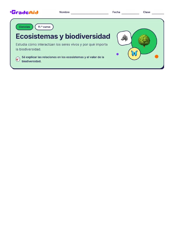 Página 1 de Ecosistemas у biodiversidad