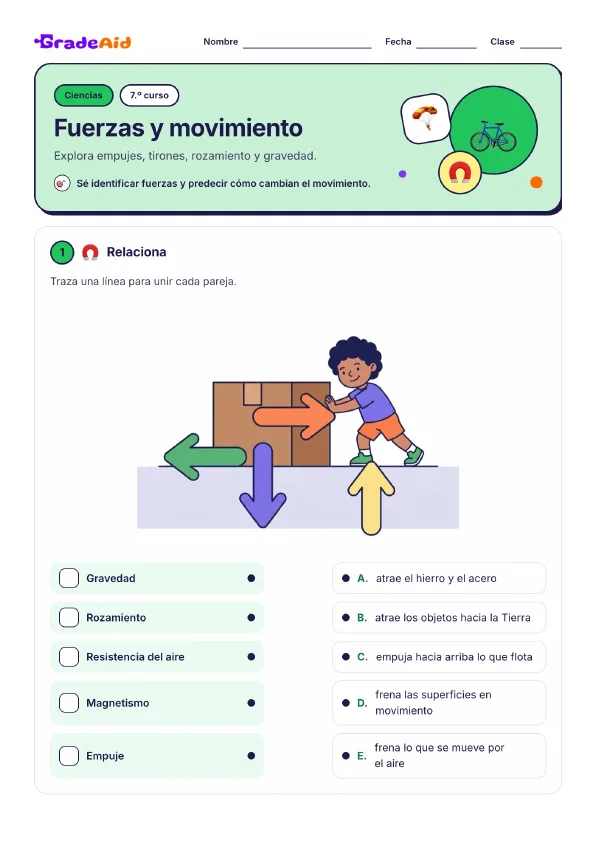 Página 1 de Fuerzas y movimiento