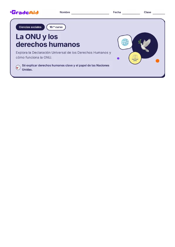 Página 1 de La ONU y los derechos humanos
