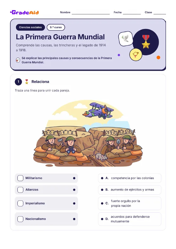 Página 1 de La Primera Guerra Mundial
