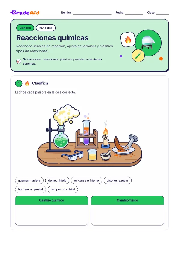 Página 1 de Reacciones químicas