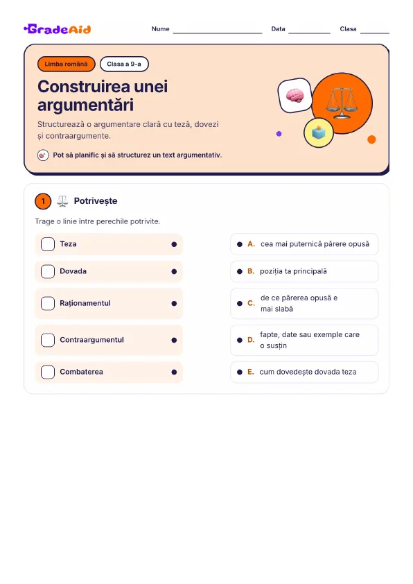 Pagina 1 din Construirea unei argumentari
