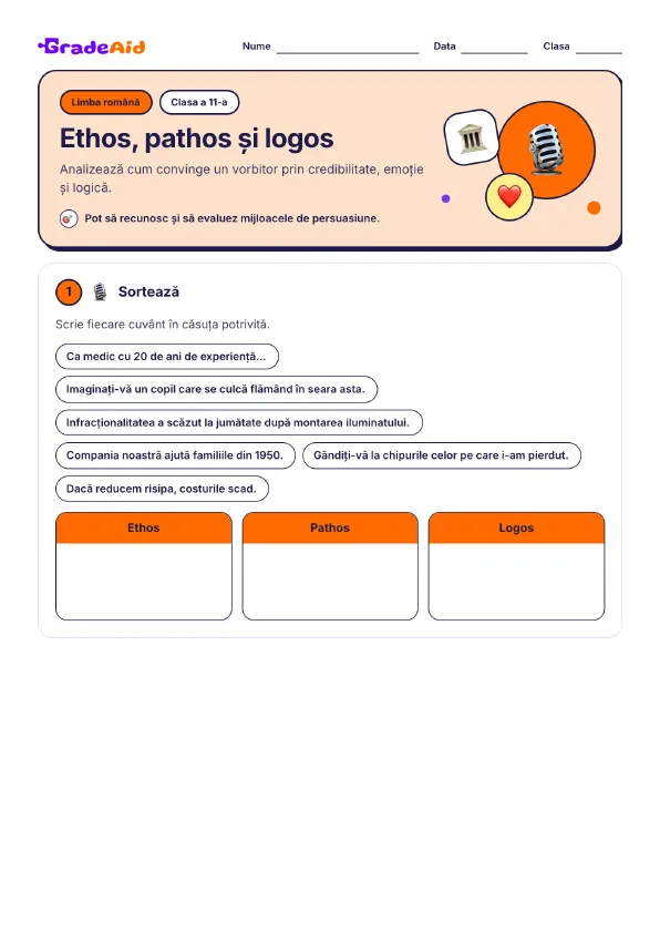 Pagina 1 din Ethos, pathos și logos