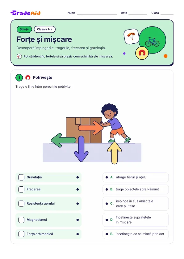 Pagina 1 din Forțe și mişcare