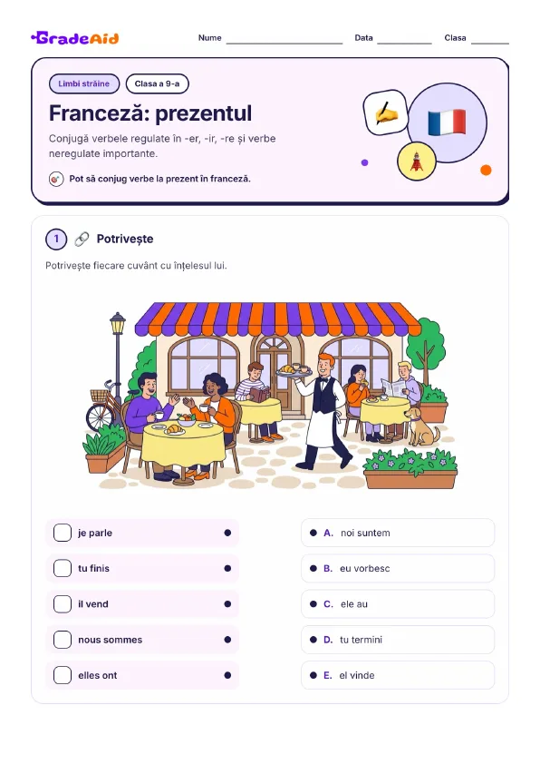 Pagina 1 din Franceză: prezentul
