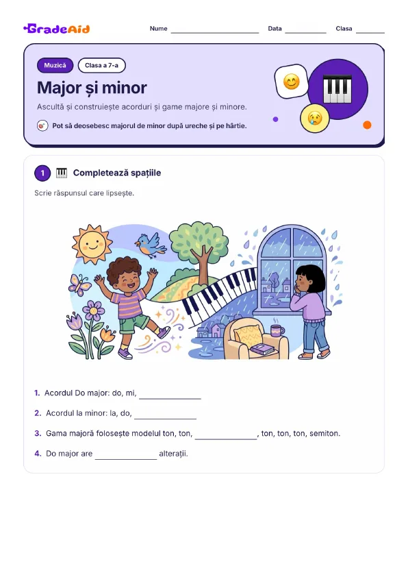 Pagina 1 din Major și minor