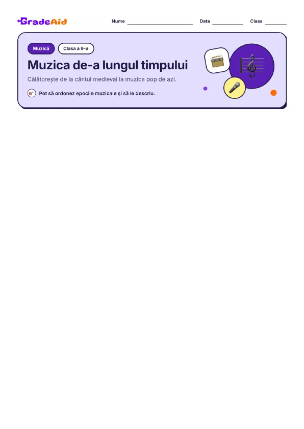 Pagina 1 din Muzica de-a lungul timpului