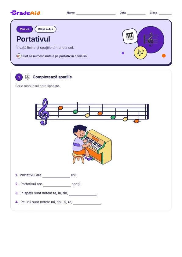 Pagina 1 din Portativul