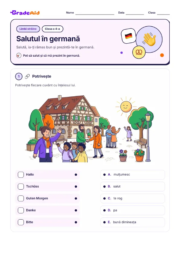 Pagina 1 din Salutul în germană