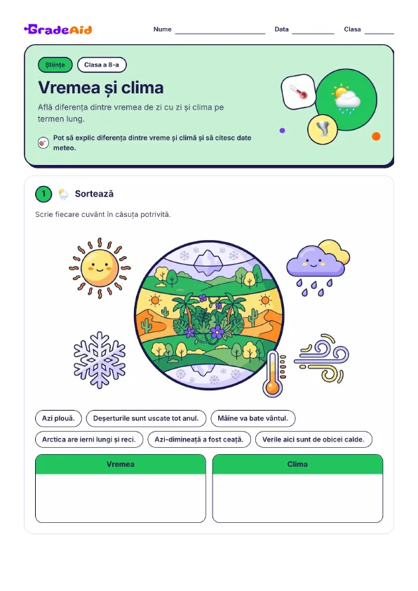 Pagina 1 din Vremea și clima
